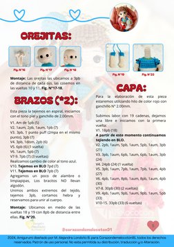 5
OREJITAS:
OREJITAS:
@corazondemelocoton91
2024, Amigurumi diseñado por M. Alejandra Londoño B. para Corazondemelocotón91, t