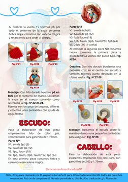 6
@corazondemelocoton91
2024, Amigurumi diseñado por M. Alejandra Londoño B. para Corazondemelocotón91, todos los derechos
re