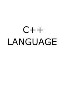      C++
LANGUAGE
