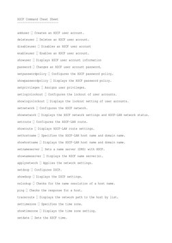 XSCF Command Reference Guide | PDF | Secure Shell | Booting
