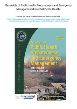 Essentials of Public Health Preparedness and Emergency Management (Essential Public Health) [ペーパーバック] Katz， Rebecca， Ph.D.; Banaski， James A.， Jr. Essentials of Public Health Preparedness and Emergency Management