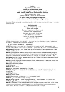 NIÑXS:
Soy un milagro dice mamá 
cuando me mirás no podés dudar
que no hay nadie igual a mí y eso siempre fue así
desde el dí