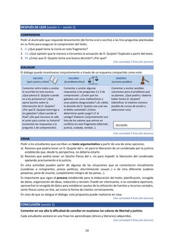 19 
 
DESPUÉS DE LEER (sesión 1 – sesión 2) 
 
COMPRENDER  
Pedir al alumnado que responda brevemente (de forma oral o escrit