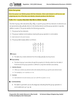 BCS405A Module 5: Group Theory Notes | PDF | Group (Mathematics ...