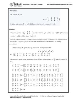 BCS405A Module 5: Group Theory Notes | PDF | Group (Mathematics ...
