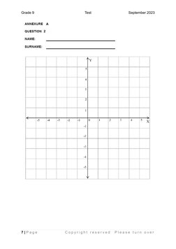 Grade 9 Term 3 Maths Test 2023 | PDF | Geometry | Euclid
