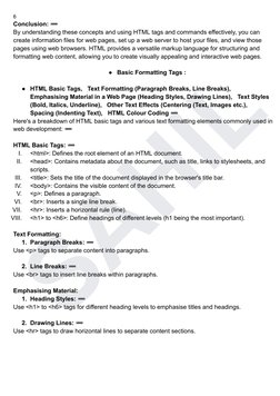 BCA 4th Sem Web Designing Notes | PDF | Html Element | Hyperlink