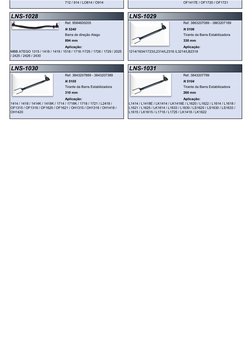 712 / 914 / LO814 / O914
OF1417E / OF1720 / OF1721
Ref. 9584600205
Ref. 3863207089 - 3863207189
N 5240
N 5106
Barra de direçã