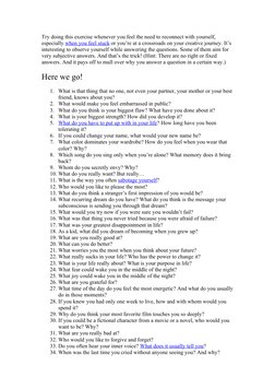 Try doing this exercise whenever you feel the need to reconnect with yourself, 
especially when you feel stuck  (http://www.l