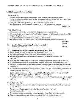 Grade 12 Business Studies SBA Guidelines 2024 | PDF | Recruitment ...