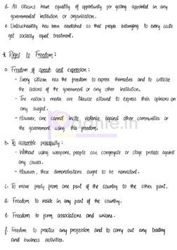 Class 9 Democratic Rights Notes | PDF