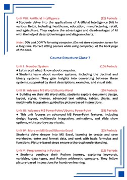 Unit VIII : Artificial Intelligence                                                             (12) Periods
●Students delve