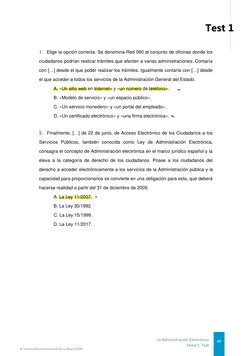 1.  Elige la opción correcta. Se denomina Red 060 al conjunto de oﬁcinas donde los
ciudadanos podrían realizar trámites que a