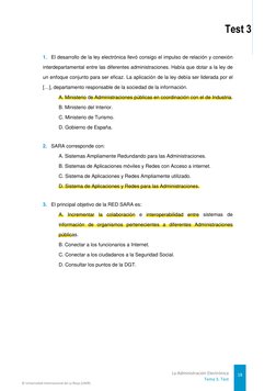 1.  El desarrollo de la ley electrónica llevó consigo el impulso de relación y conexión
interdepartamental entre las diferent