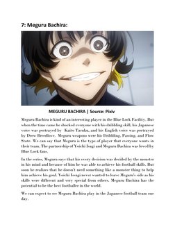 7: Meguru Bachira: 
 
                          MEGURU BACHIRA | Source: Pixiv 
Meguru Bachira is kind of an interesting play