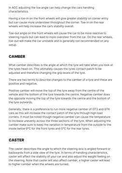 Ultimate ACC Car Setup Guide | PDF | Anti Lock Braking System | Vehicles