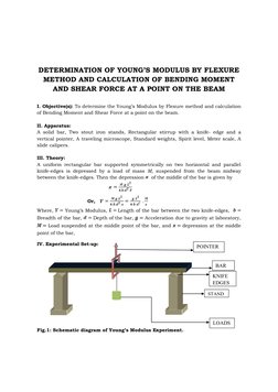 Young's Modulus by Flexure Method | PDF | Bending | Elasticity (Physics)