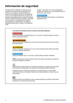 Información de seguridad
En esta sección se describe el modo en que se
presentan las precauciones de seguridad en el
manual y