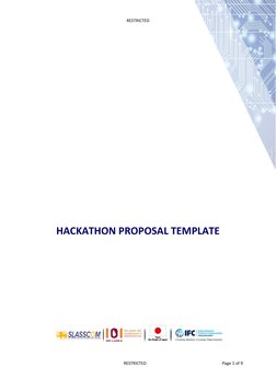 Hackathon Proposal Template Guide | PDF