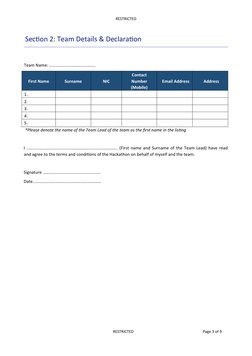 Hackathon Proposal Template Guide | PDF