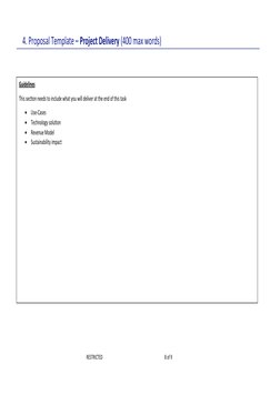 Hackathon Proposal Template Guide | PDF