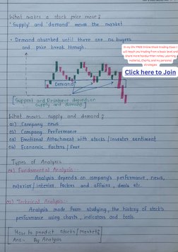 Stocks Note Course Free Handwritten Trading Notes Class | PDF | Stocks | Money
