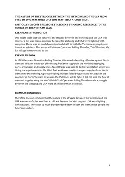 Grade 12 Vietnam War Essay Guide | PDF | Viet Cong | Vietnam War