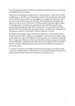 Grade 12 Vietnam War Essay Guide | PDF | Viet Cong | Vietnam War