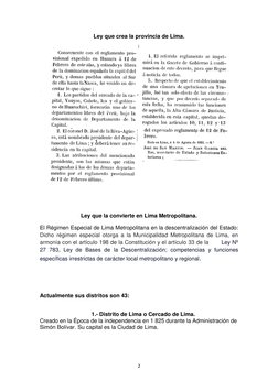 Creación de los 43 Distritos de Lima | PDF | Lima | Gobierno