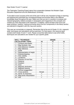 Grade 10-11 Geography Mapwork Guide | PDF | Contour Line | Topography