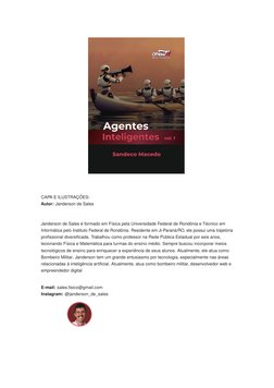 CAPA E ILUSTRAÇÕES:
Autor: Janderson de Sales
Janderson de Sales é formado em Física pela Universidade Federal de Rondônia e