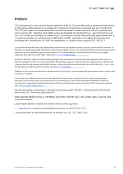 ISO / IEC 27007: 2017 (E)
Prefacio
ISO (la Organización Internacional de Normalización) e IEC (la Comisión Electrotécnica Int