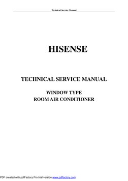 Error codes and quick guidance for Hisense Window Air Conditioner Troubleshooting