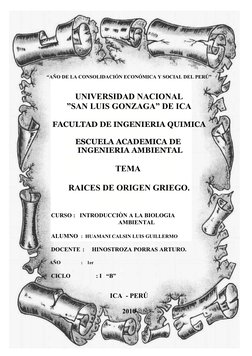 “AÑO DE LA CONSOLIDACIÓN ECONÓMICA Y SOCIAL DEL PERÚ”
UNIVERSIDAD NACIONAL
”SAN LUIS GONZAGA” DE ICA
FACULTAD DE INGENIERIA Q
