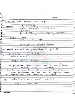 Python Handwritten Notes | PDF