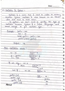 Python Handwritten Notes | PDF