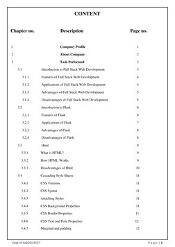 Full Stack Development Internship Report | PDF | Html Element | Computers