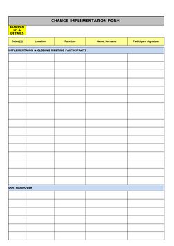 Engineering Change Notice Template | PDF | Technology & Engineering