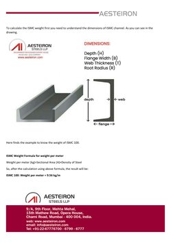 Isc Counterweight ISMC Weight Calculation Guide | PDF