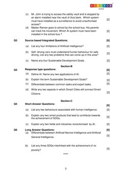 Class 8 AI Half Yearly Sample Paper | PDF | Artificial Intelligence ...
