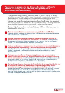 N
FRENTEAMPLISTAS POR EL
 AL PLEBISCITO
DE LA SEGURIDAD
SOCIAL
Apoyamos la propuesta de Diálogo Social que el Frente 
Amplio