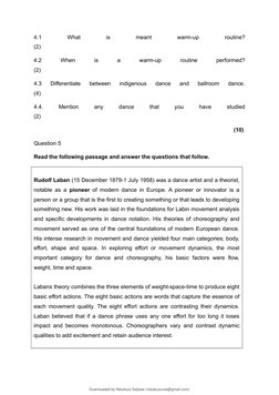 4.1
 
What
 
is
 
meant
 
warm-up
 
routine?
(2)
4.2
 
When
 
is
 
a
 
warm-up
 
routine
 
performed?
(2)
4.3  Differentiate