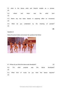 51.  what  is  the  dance  artist  and  theorist  notable  as  a  pioneer.
(2)
5.2.
 
where
 
and
 
when
 
was
 
the
 
artist