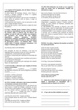 7. A respeito de Prosopopeia, obra de Bento Teixeira, é
incorreto afirmar que
a)  utiliza  figuras  da  mitologia  clássica,