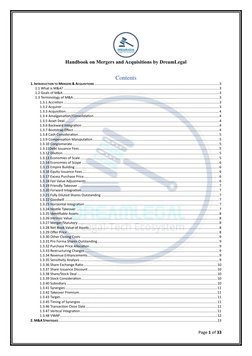 Mergers & Acquisitions Handbook | PDF | Mergers And Acquisitions | Takeover