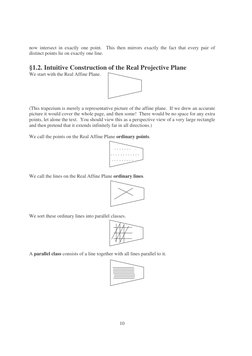 10 
now intersect in exactly one point.  This then mirrors exactly the fact that every pair of 
distinct points lie on exac