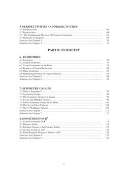 6 
 
5. PERSPECTIVITIES AND PROJECTIVITIES 
 
5.1 Perspectivities ……………………………………………………………………….. 
63 
5.2 Projectivities ………