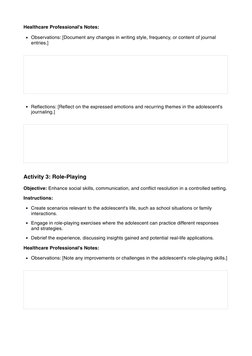Adolescent Therapy Activities Guide | PDF | Mindfulness | Self-Improvement