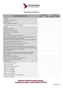 Página 3 de 3 
 
CONHECIMENTOS ESPECÍFICOS 
 
ASSISTENTE ADMINISTRATIVO 
ESTUDO PASSIVO 
ESTUDO ATIVO 
AULAS 
LEI