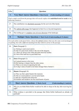 ISC Class 12 English Competency Questions | PDF | Scipio Africanus ...
